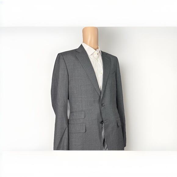 Tom Ford Charcoal Gray Suit Jacket Blazer 50/40L US Men’s Wool Notch Lapel - Picture 1 of 9